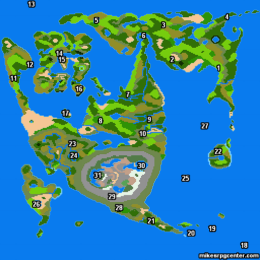 dragon quest ii world map Mike S Rpg Center Dragon Warrior Ii Maps World dragon quest ii world map