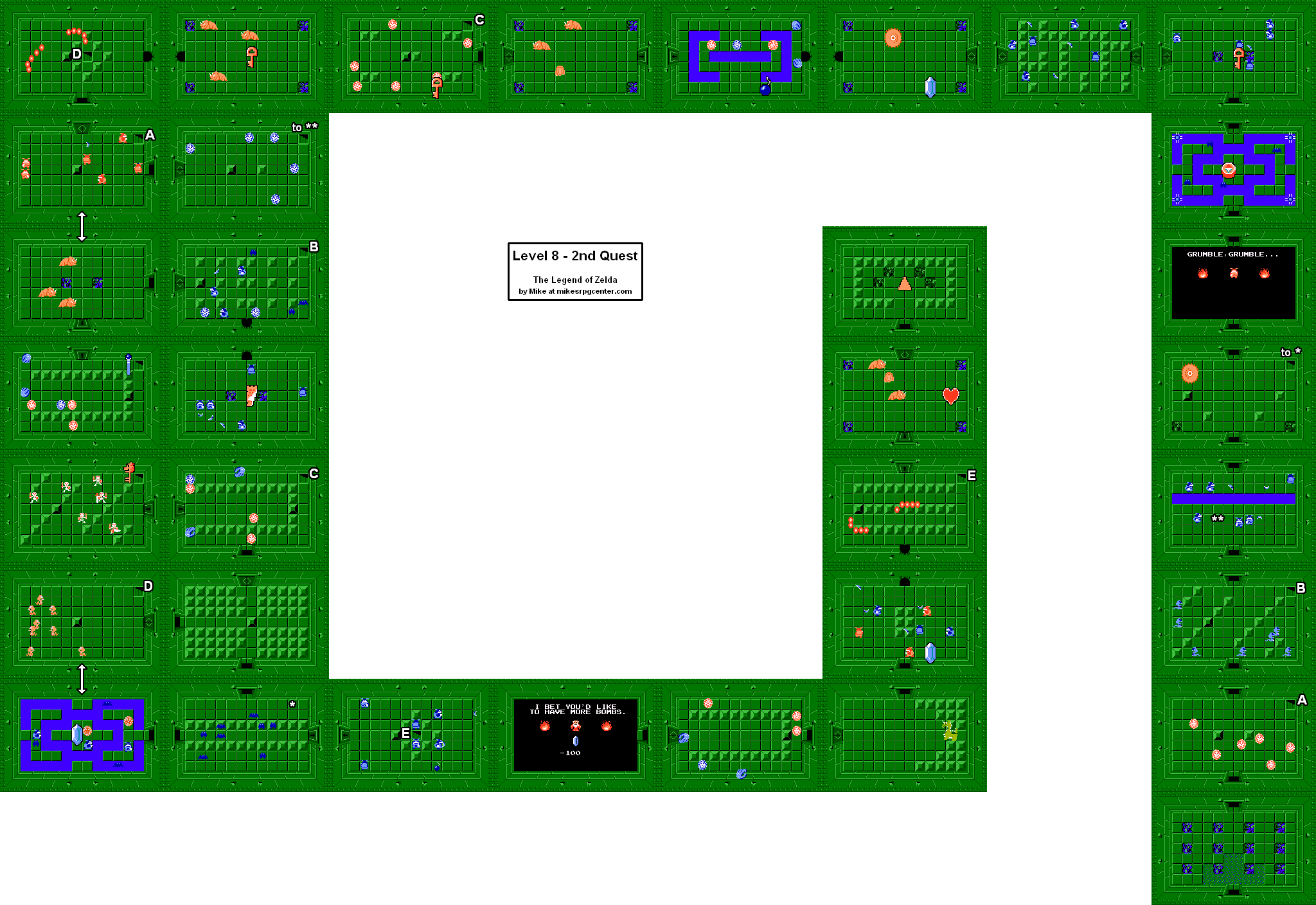 Legend Of Zelda Level 8 Map Maping Resources 