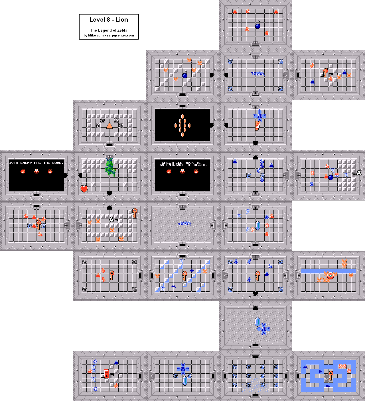 Legend Of Zelda Level 9 Map - Maping Resources