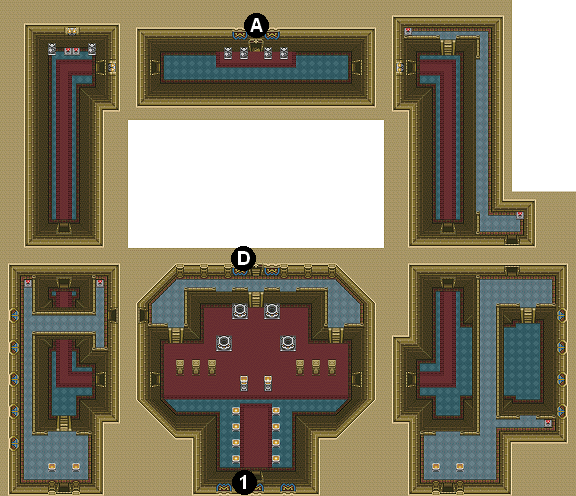 Hyrule Castle Map Alttp Mike's Rpg Center - Zelda: A Link To The Past - Maps - Hyrule Castle