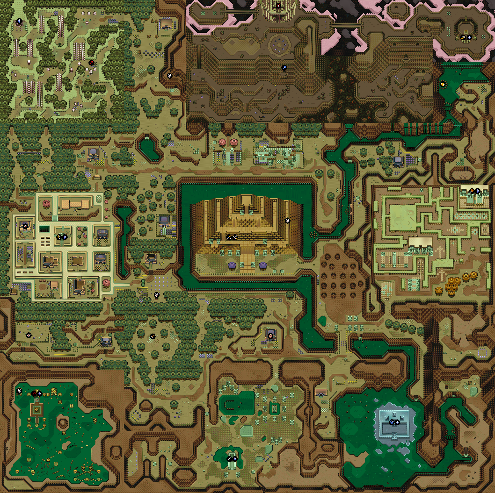 Mike S Rpg Center Zelda A Link To The Past Maps