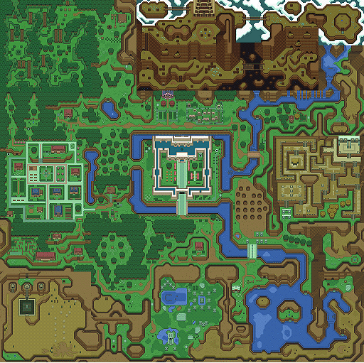 Mike S RPG Center Zelda A Link To The Past Maps   Lightworld Small 