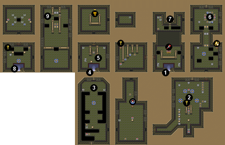 Mike's RPG Center - Zelda: A Link to the Past - Maps ...